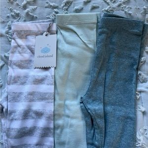 3 pack infant leggings Cloud Island NWT Size 12M